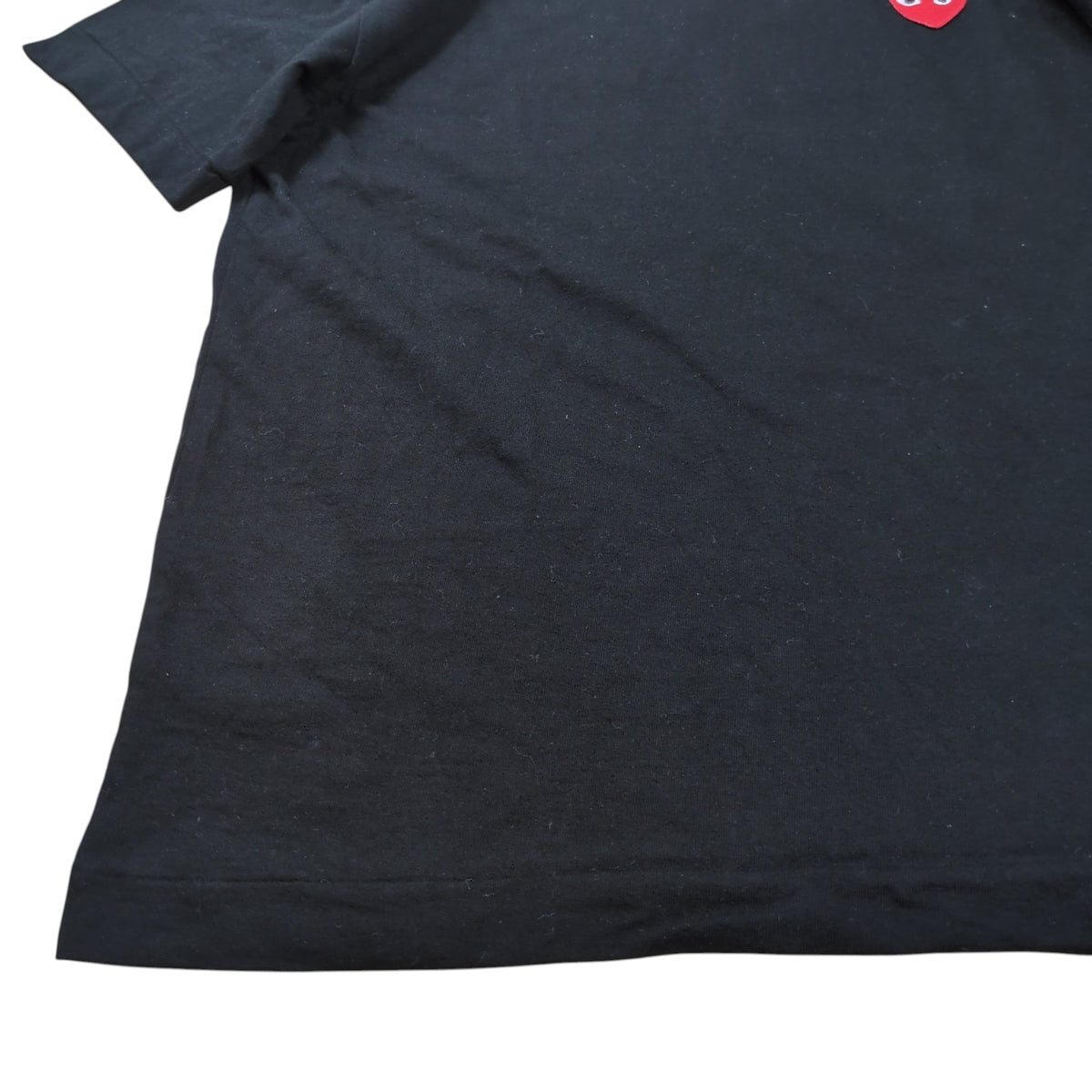 PLAY COMME des GARCONS 25SS Heart Motif T-Shirt Black Size L