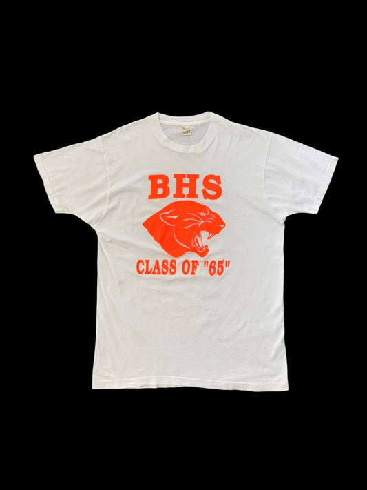 SCREEN STARS 80s Vintage Panther T-Shirt Orange Size XL