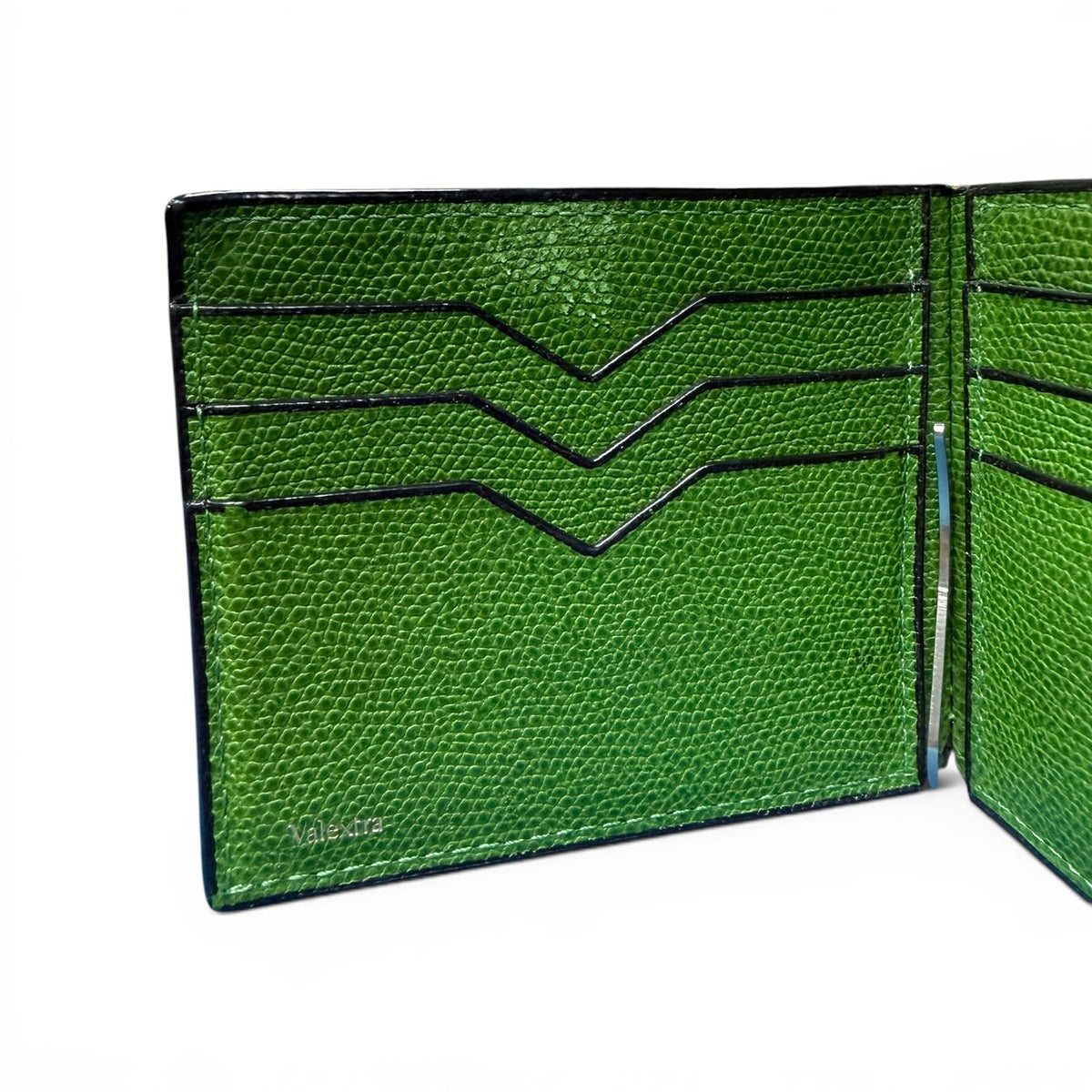 VALEXTRA V-Cut Double Money Clip