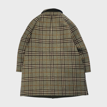 Burberrys' 90s Reversible Wool Short Coat Nova Check Size M