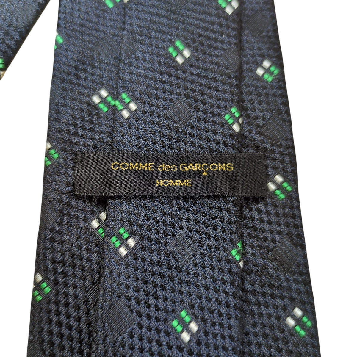 COMME des GARCONS HOMME Keichi Tanaka Argyle Silk Tie Blue