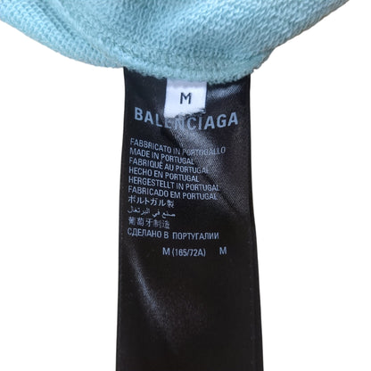 BALENCIAGA BB Logo Embroidered Cotton Sweat Shorts Size M