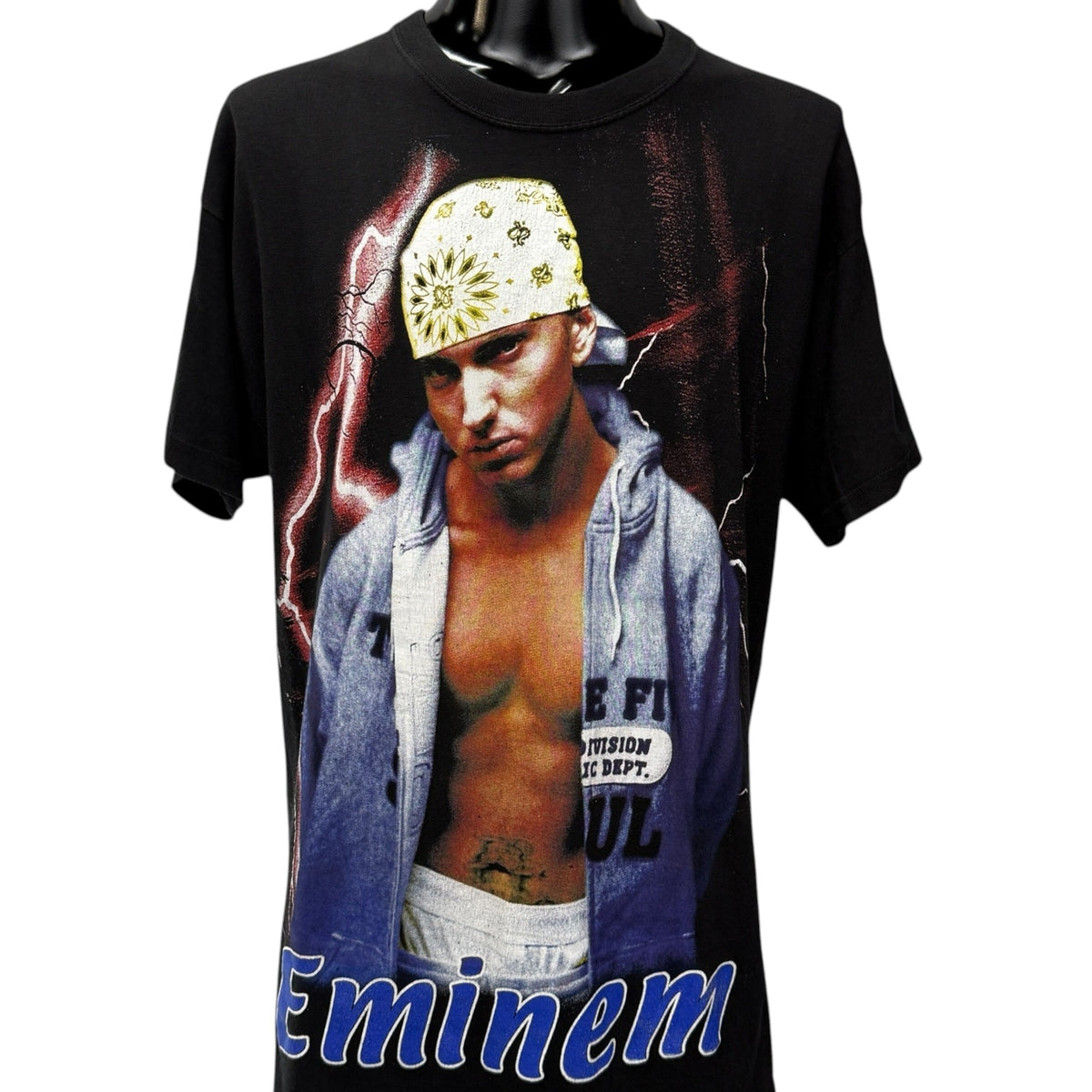 EMINEM 00s Vintage "Lightning Graphic T-Shirt Size XL