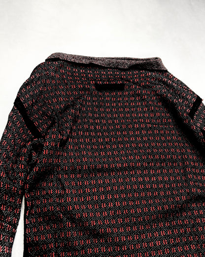 Jean Paul GAULTIER FEMME Geometric Jacquard Knit Top Size 40