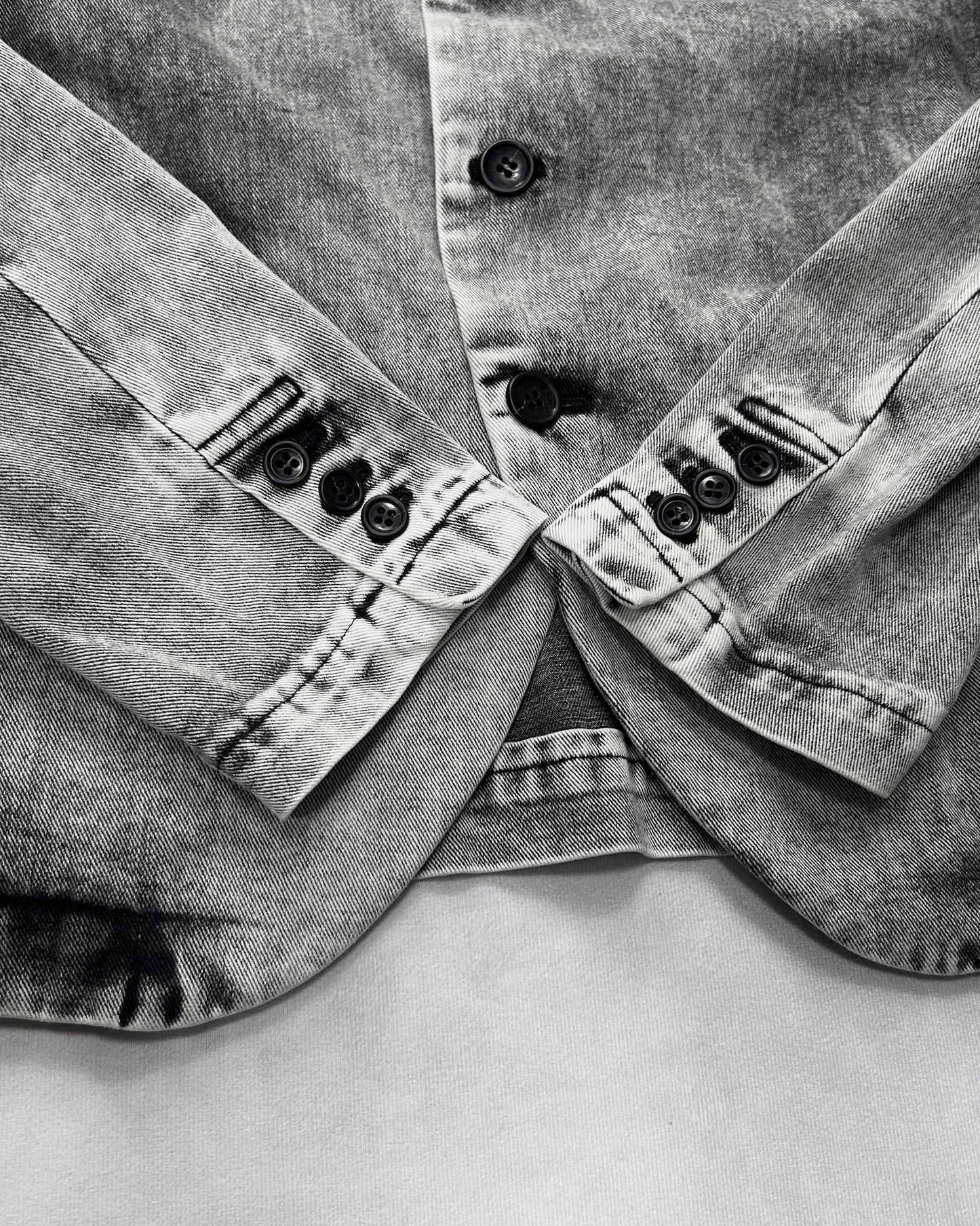 Comme des Garcons S/S2020 Acid Washed Tailored Jacket Size S