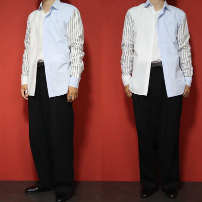 Vintage J.W. Anderson Embroidered Stripe Shirt White Size 48