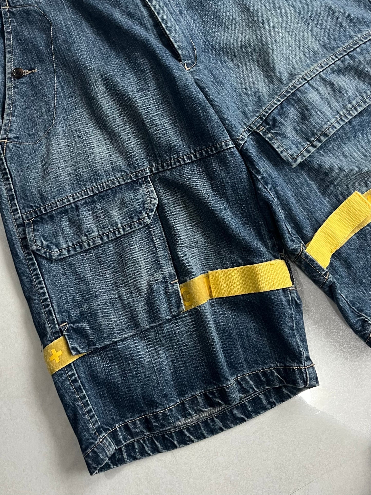 Marithe + Francois Girbaud Blue Jogger Shorts Size 34