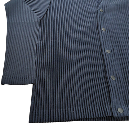 HOMME PLISSE ISSEY MIYAKE Pleats Cardigan Navy Size 3