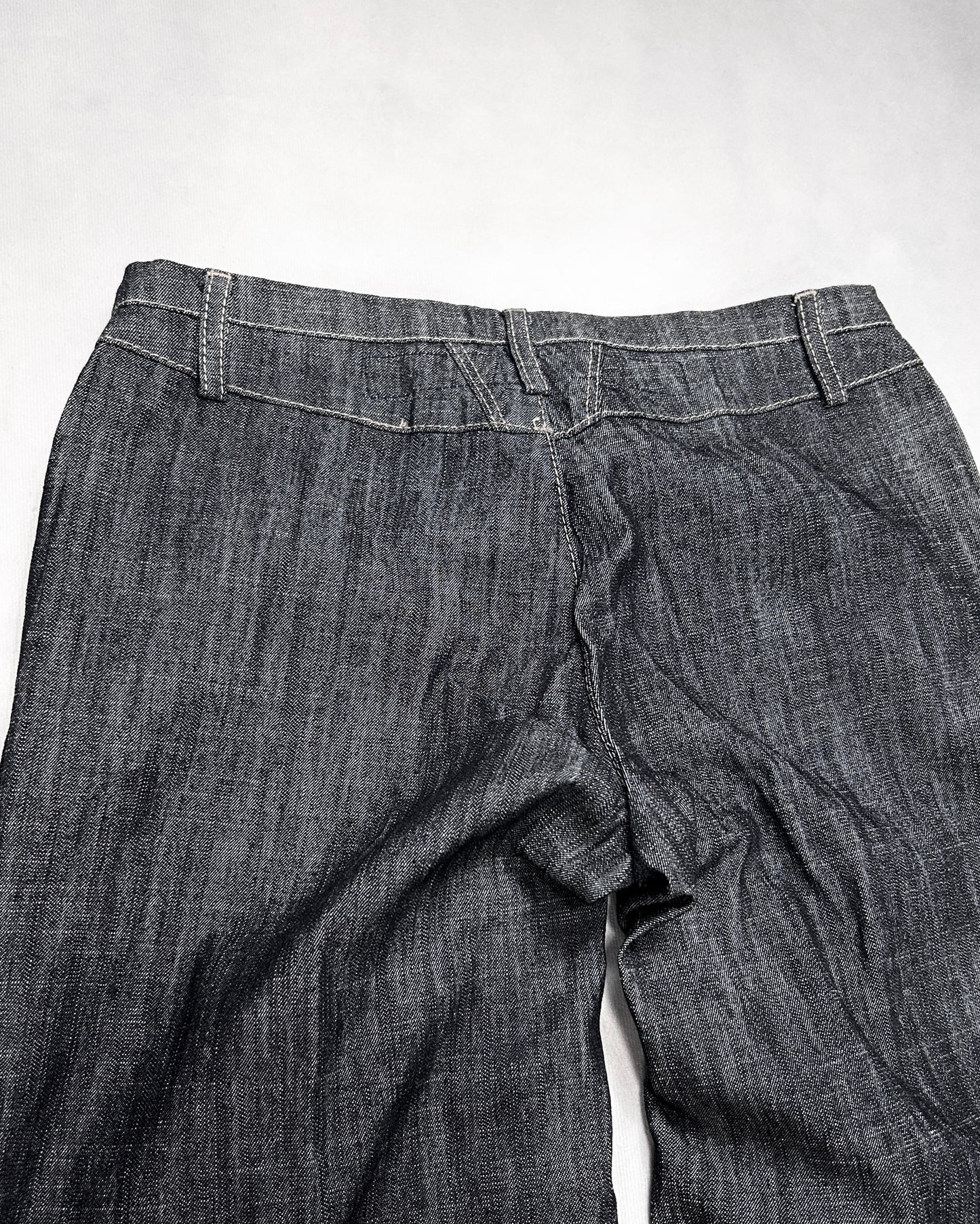 Marithe + Francois Girbaud Contrast Flare Denim Size SS