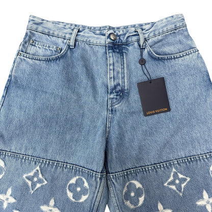LOUIS VUITTON 25SS Monogram Skate Denim Pants Size 31