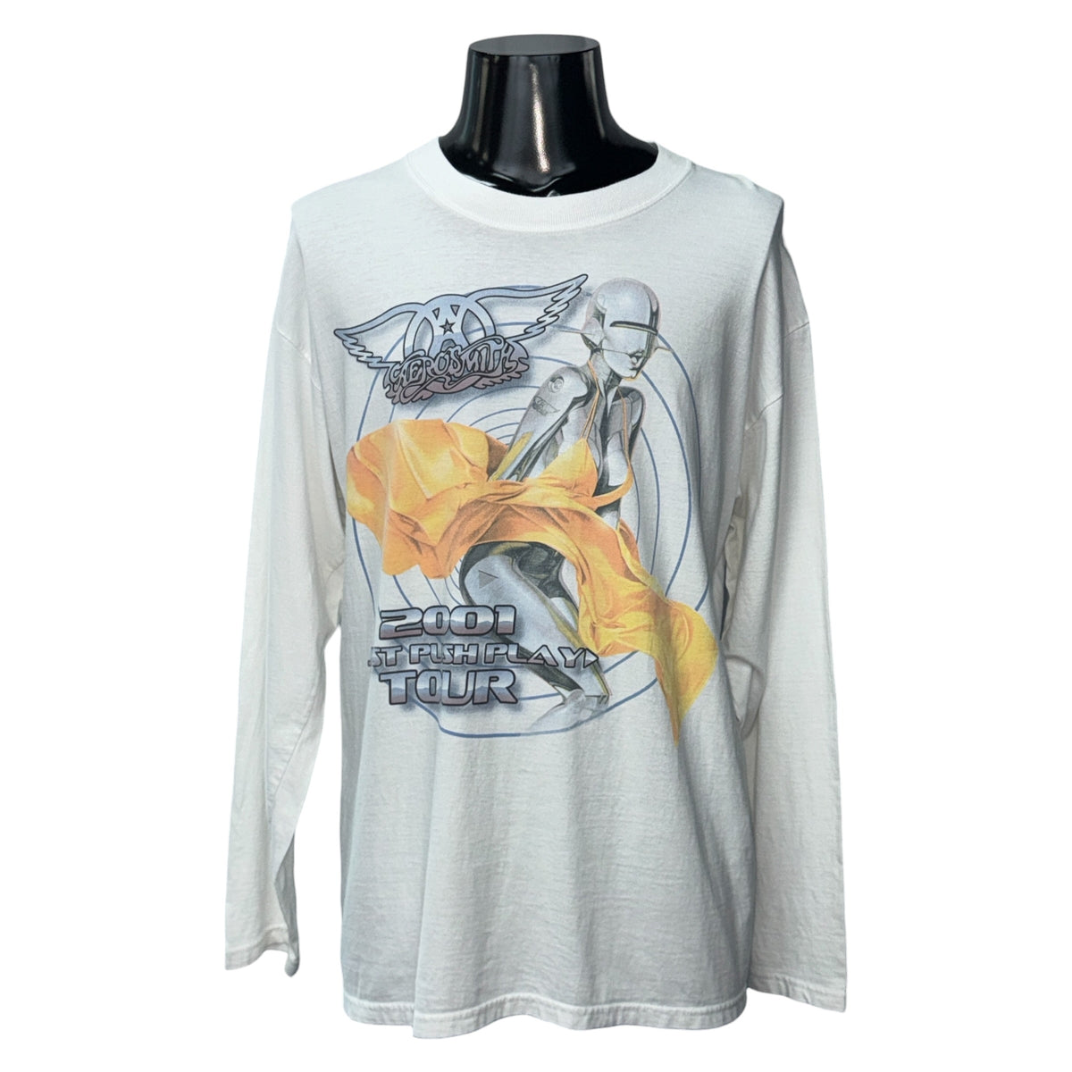 AEROSMITH 00s JUST PUSH PLAY TOUR 2001 Sorayama Long Sleeve Size L