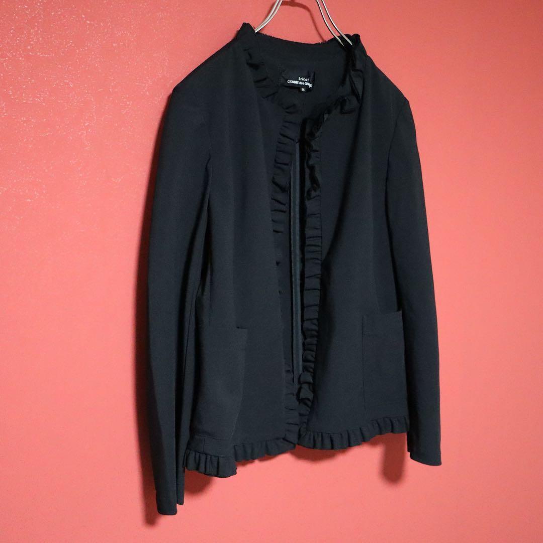 tricot COMME des GARCONS 00s Frill Wool Jacket Size M