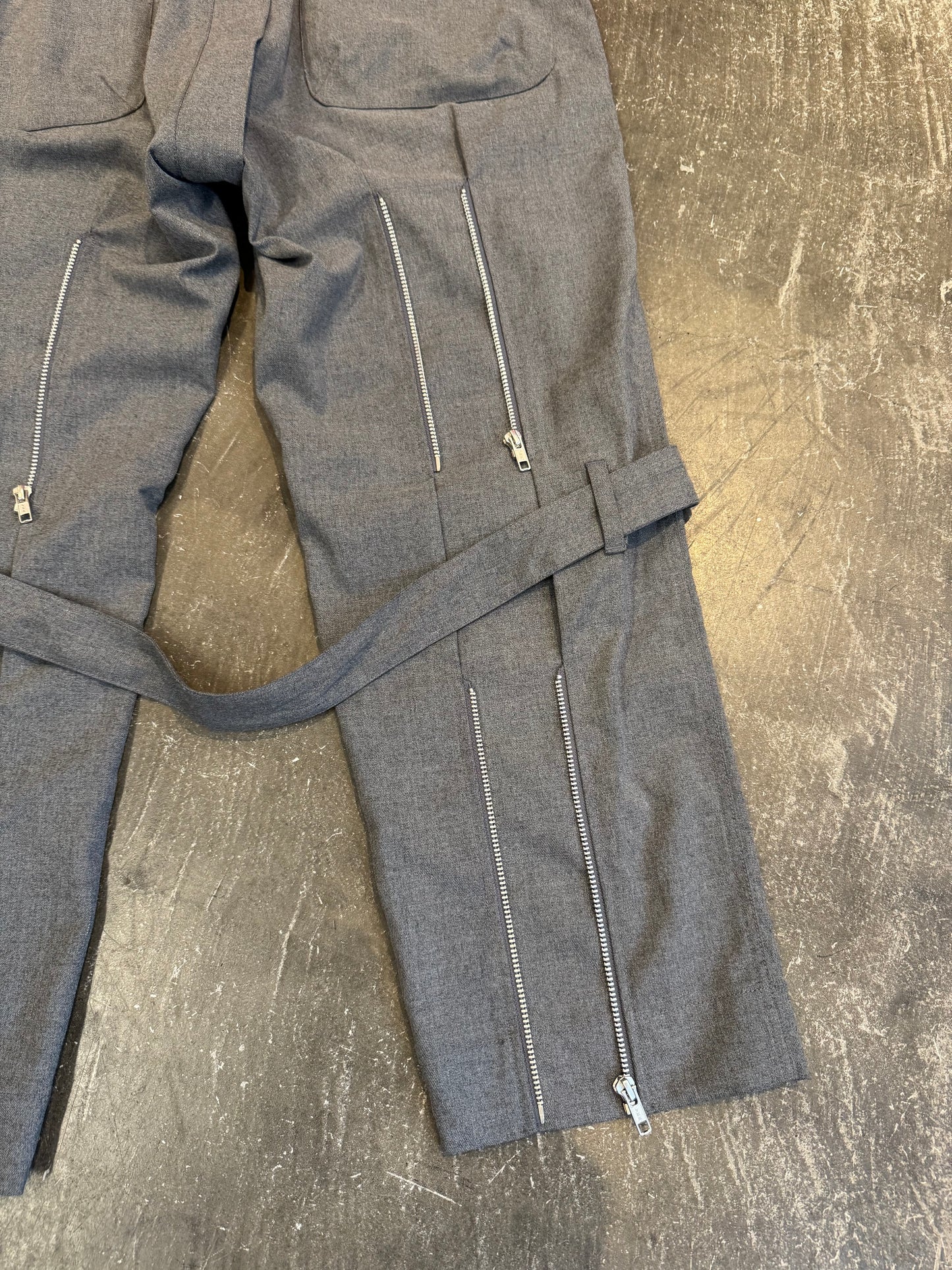 PEEL&LIFT Gray Polyester Blend Pants Size L
