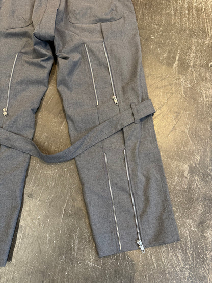 PEEL&LIFT Gray Polyester Blend Pants Size L