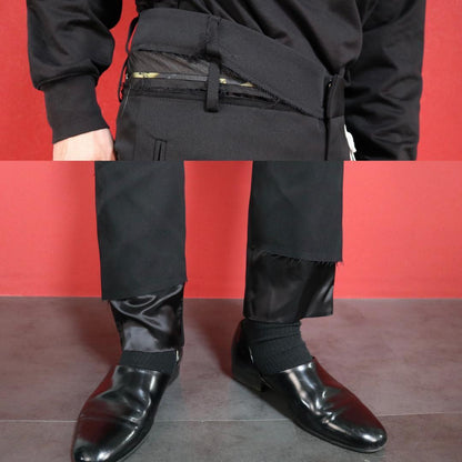DELADA Black Slim Detail Trousers Size 46