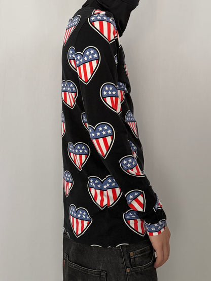 Love Moschino Hurt Long Sleeve Shirt Multi Size 40