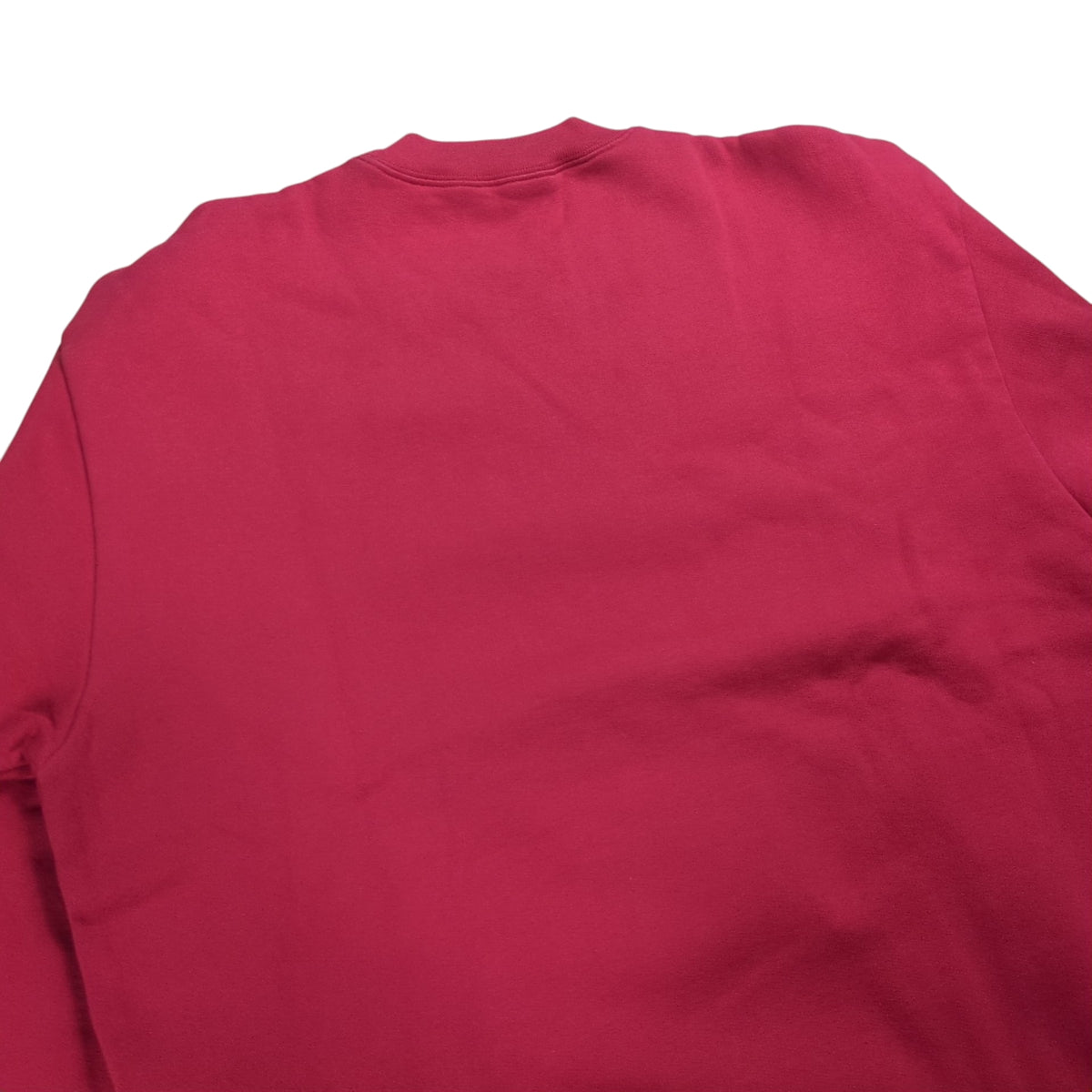 Balenciaga Red Cotton Mini Logo Printed Sweatshirt Size S