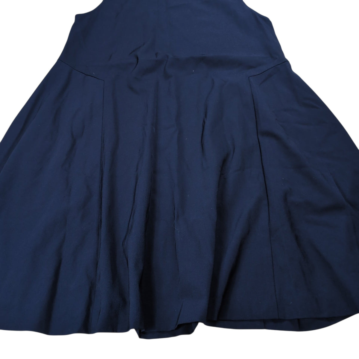Y's Navy Wool Gabardine No Sleeve One Piece