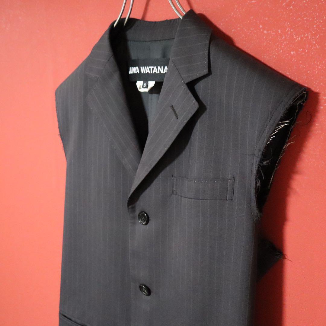 Junya Watanabe 22SS Frayed Striped Dark Gray Long Size S