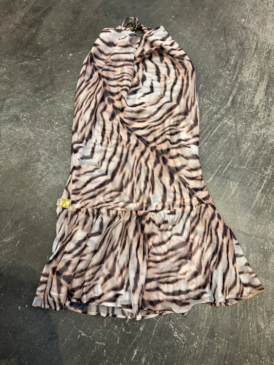 Room SERVICE Light Gold Tiger Polyester Pants Size S