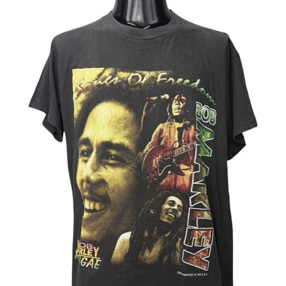 BOB MARLEY 90s "Songs Of Freedom" Album T-Shirt Size XL