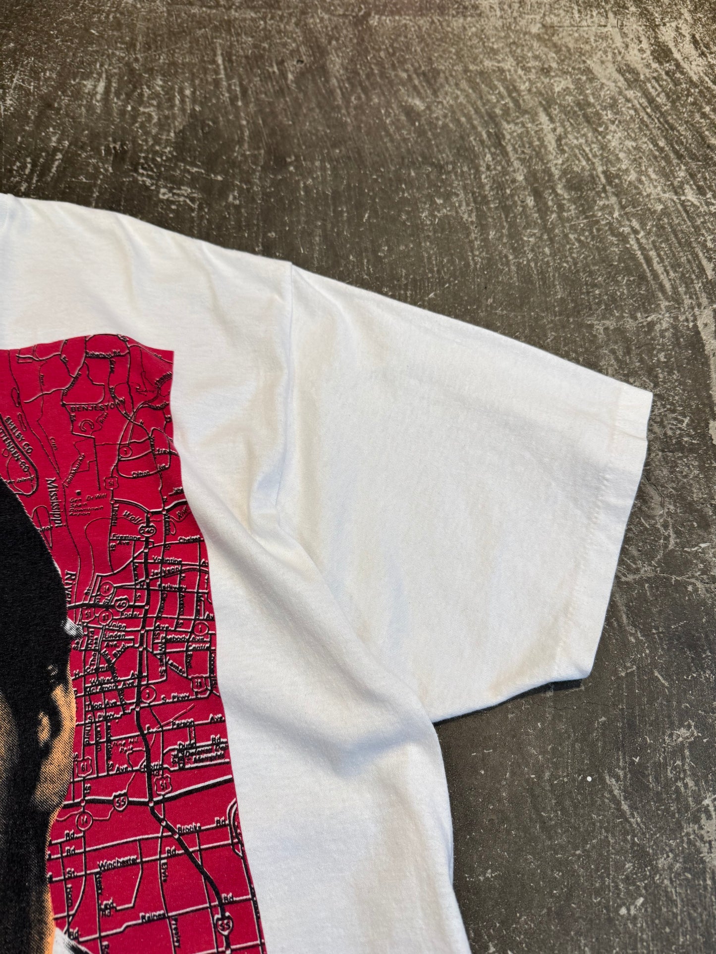 Vintage Elvis Presley Tee White Cotton Size XXL