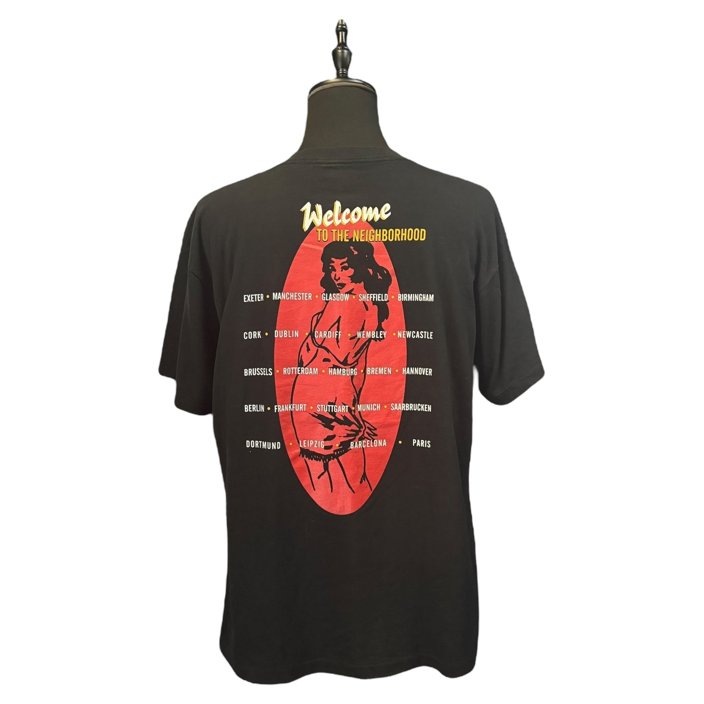 MEAT LOAF 90s WELCOME TO THE NEIGHBOURHOOD EUROPEAN TOUR T-Shirt Size XL