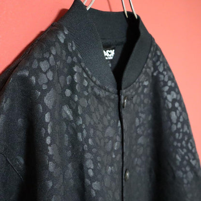 BLACK COMME des GARCONS 21AW Leopard Long Coat Size L