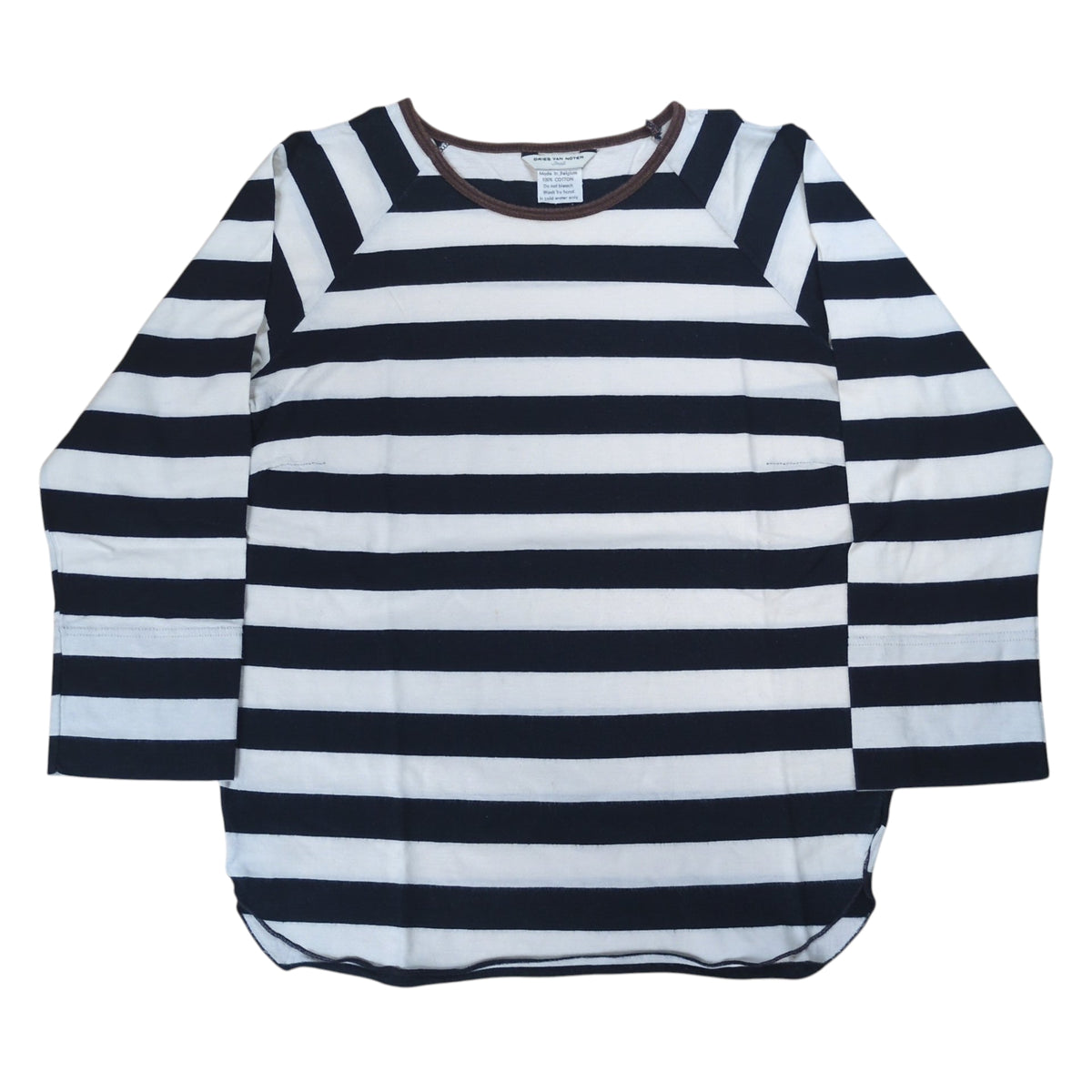 DRIES VAN NOTEN Border Pattern Crew Sweatshirt Multi Size S