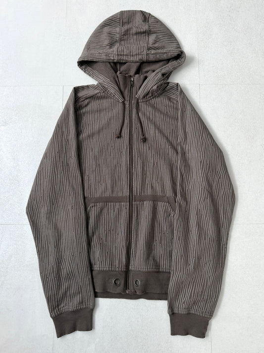 Armani Exchange Brown Big Hood Zip Hoodie Size L