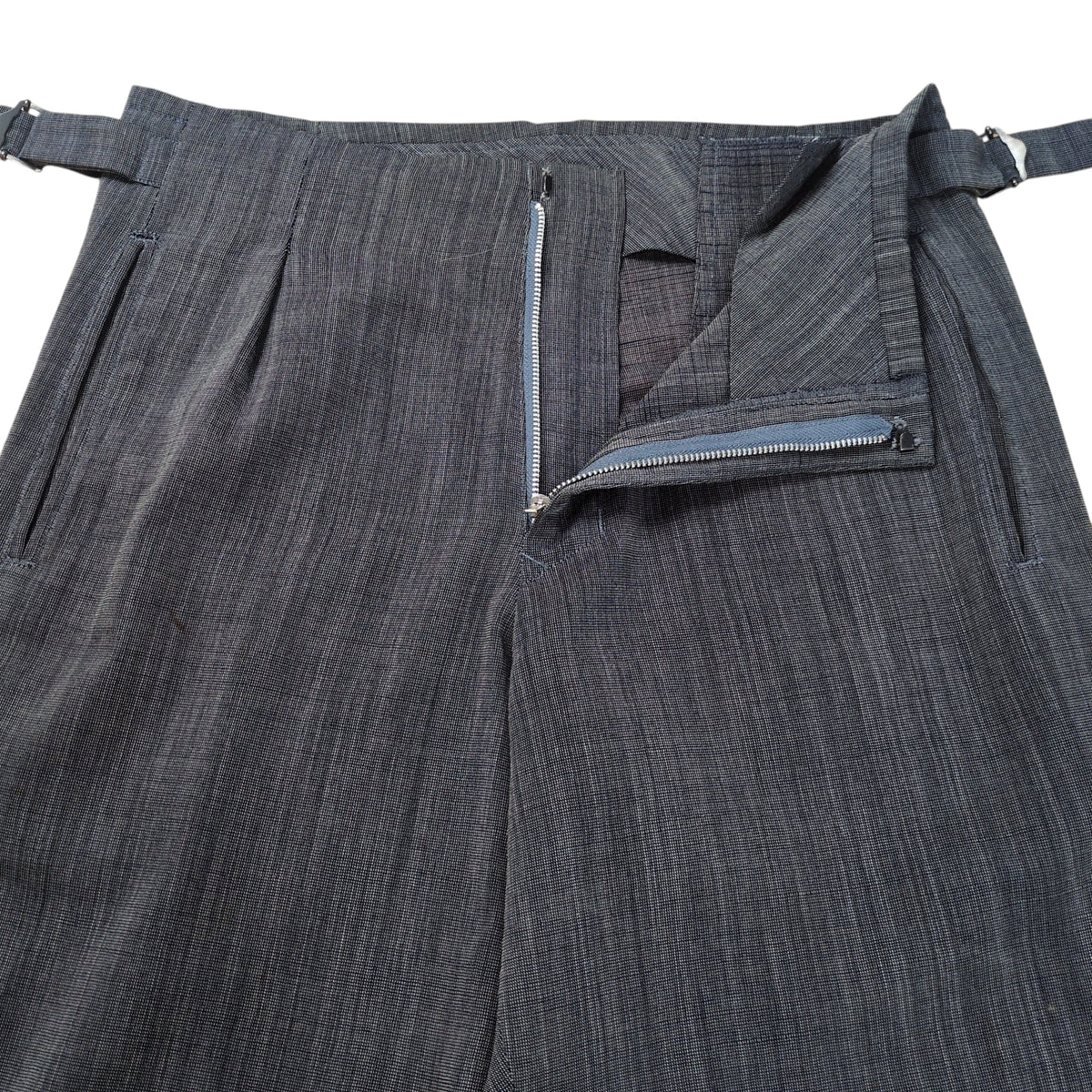 Y's Side Adjuster Summer Wool Pants Gray