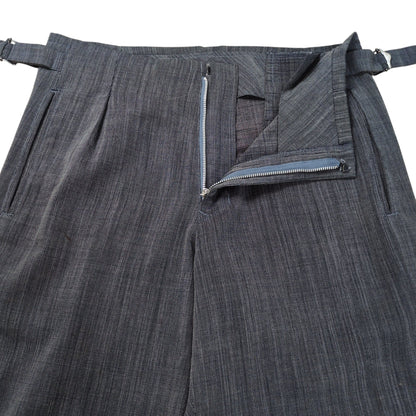 Y's Side Adjuster Summer Wool Pants Gray