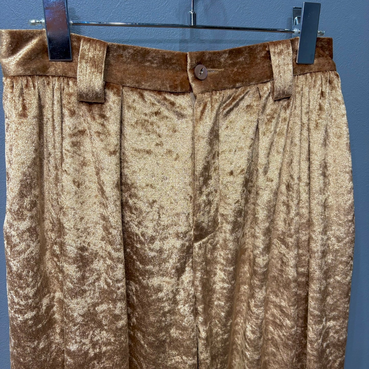 Needles Gold Velour Wide Pants