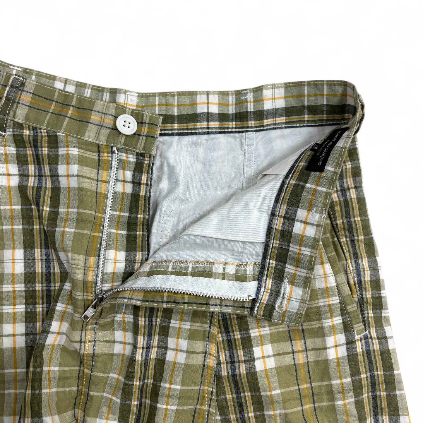 Comme des Garcons Green Check Sarouel Pants Size XS