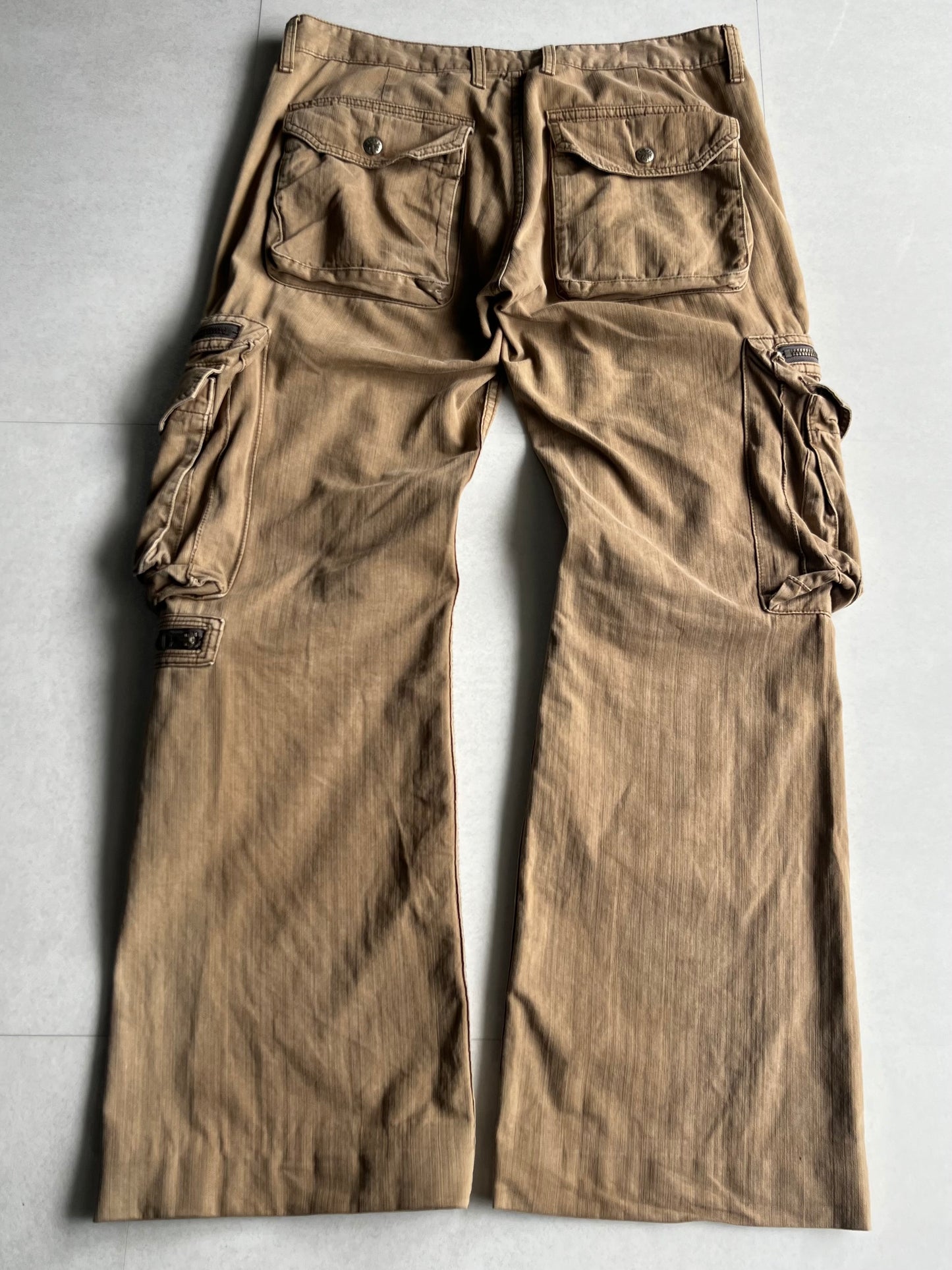 Vintage Y2K Gimmick Cargo Pants Beige Size 40