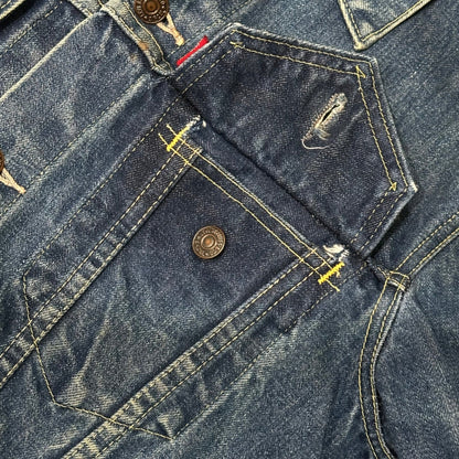 Levi's 60s Vintage 558 Big E Long Jacket Indigo Size 38