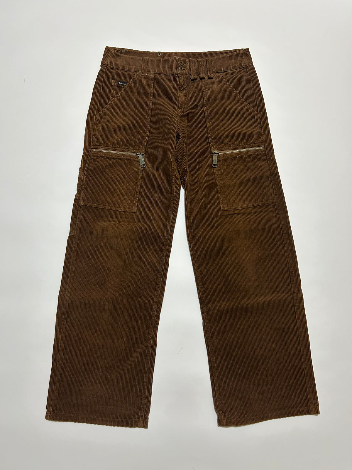 Dolce & Gabbana D&G 2000s Corduroy Cargo Pants Dark Size 50