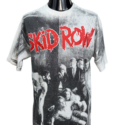 SKID ROW 90s "Slave To The Grind" AOP Vintage T Size XL