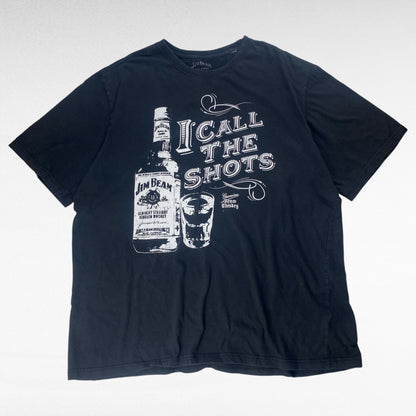 JIM BEAM Short Sleeve T-Shirt Black Size 2XL