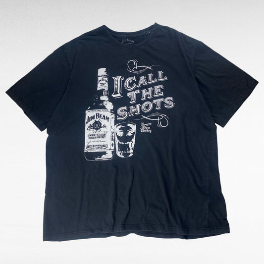 JIM BEAM Short Sleeve T-Shirt Black Size 2XL