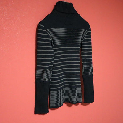 Jean Paul GAULTIER CLASSIQUE 90s Mixed Knit Black Size 40