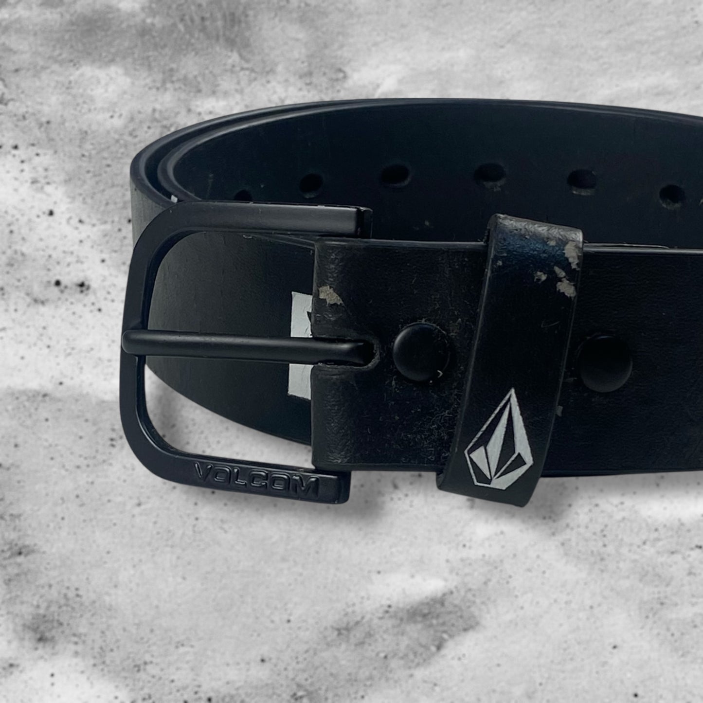 Volcom 00s Leather Belt Black Size 32