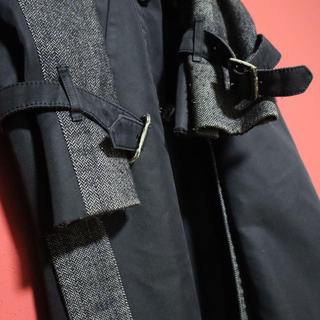 Aquascutum Black Club Check Panel Design Belted Size 8