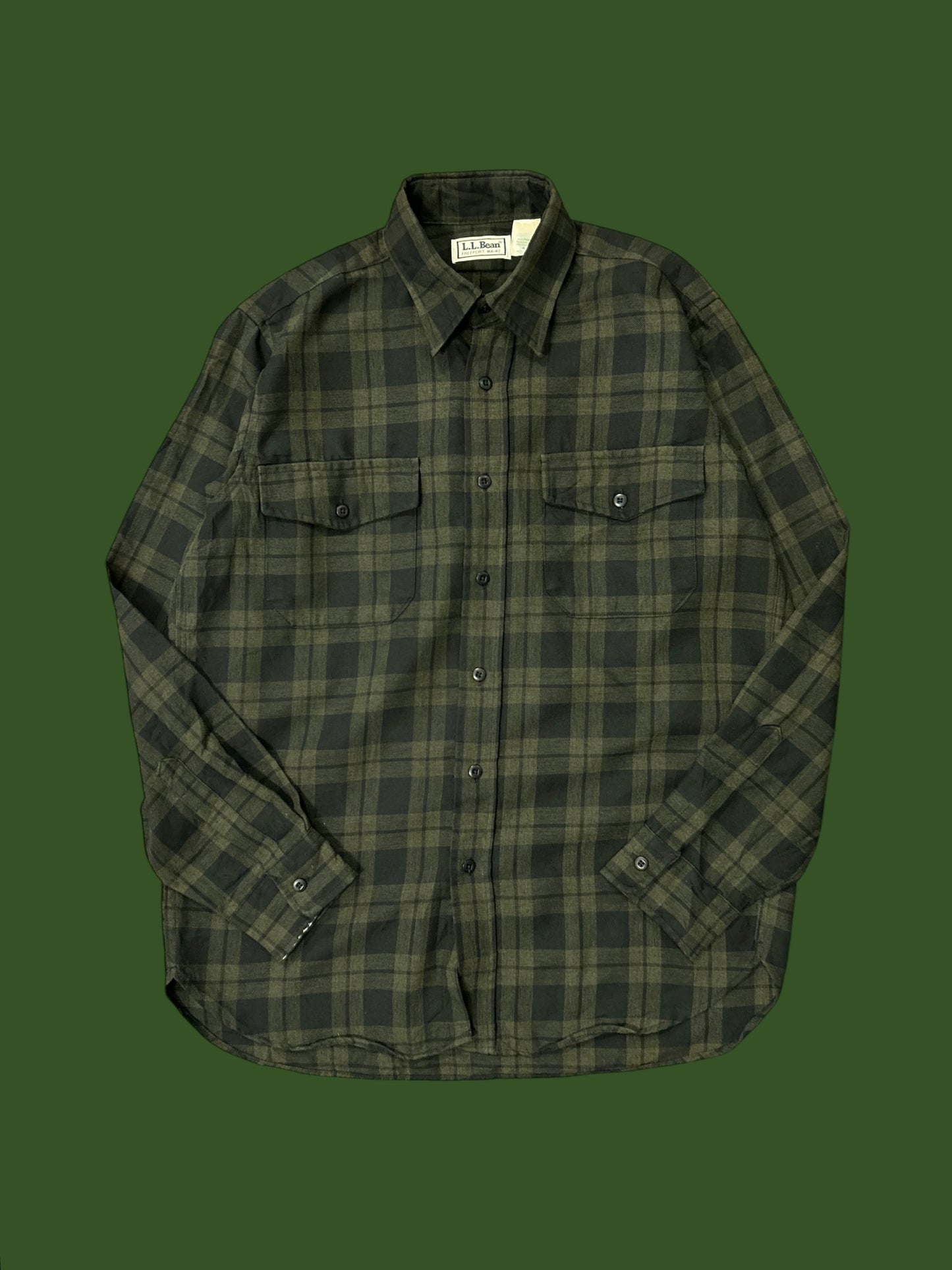 L.L. Bean check shirt Size M