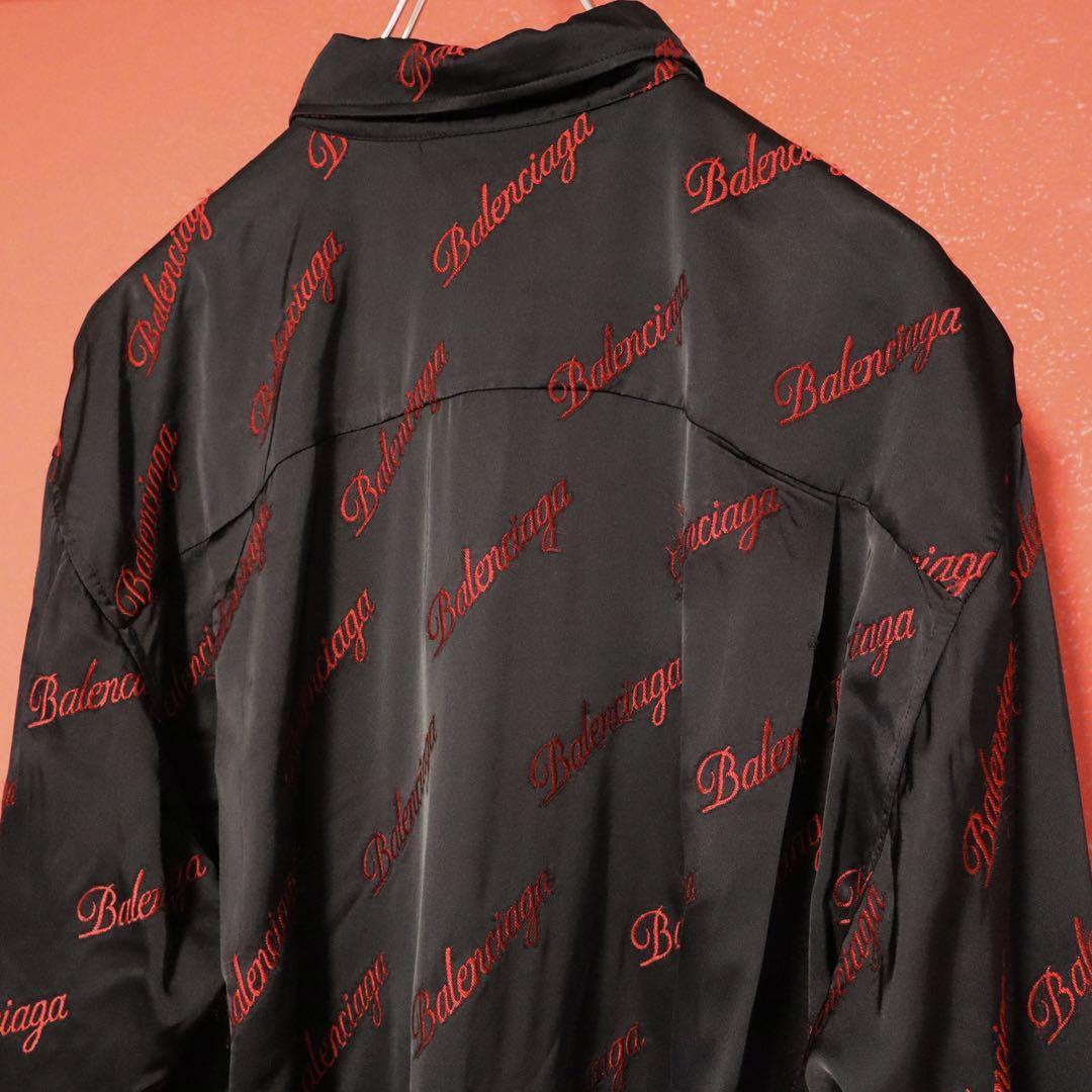Balenciaga 21SS Oversize Viscose Logo Embroidered Size 32
