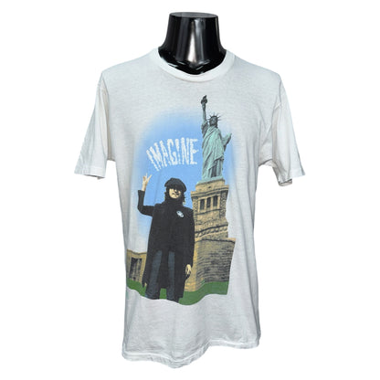 JOHN LENNON 90s Imagine Bob Gruen Photo Vintage Tee Size L