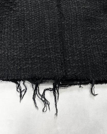 Isamu Katayama Backlash Black Tweed Fringe Jacket Size 1