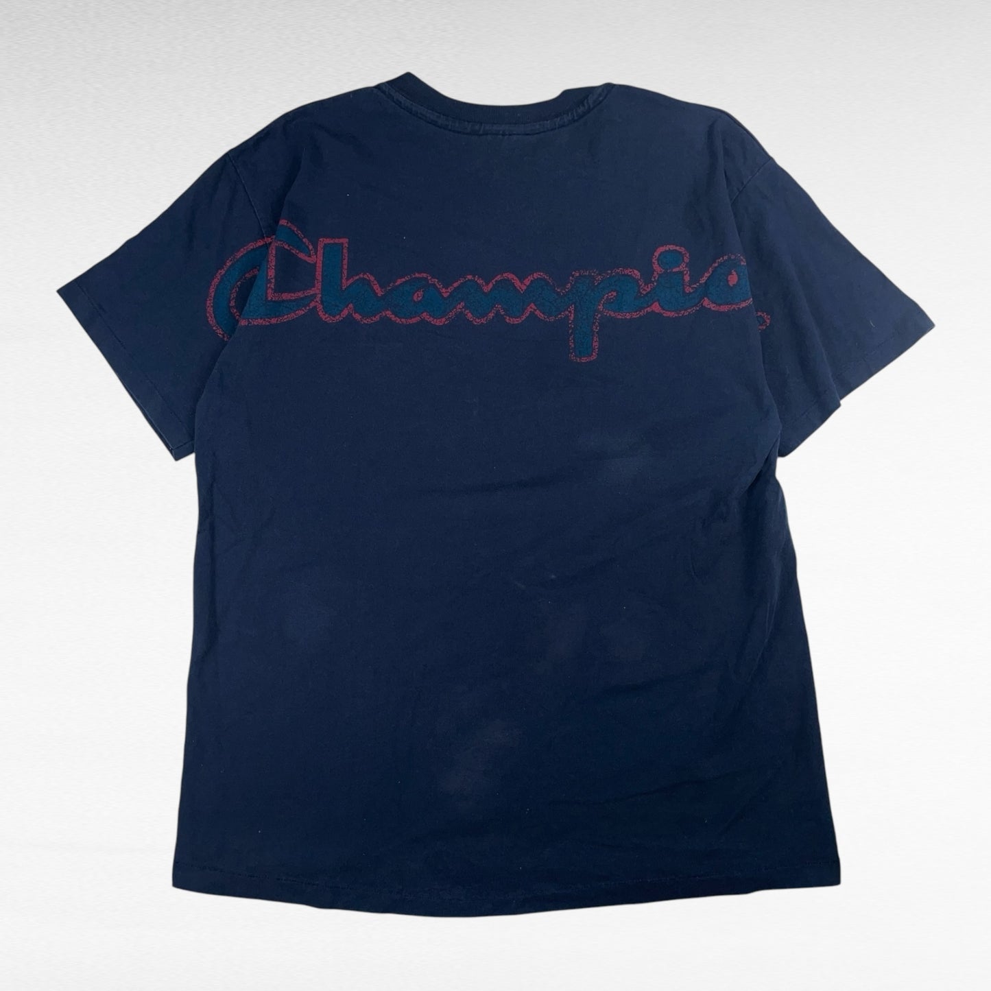Champion 90s Short Sleeve T-Shirt Blue Size L