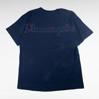 Champion 90s Short Sleeve T-Shirt Blue Size L