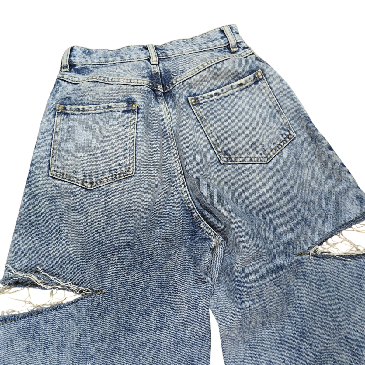 Maison Margiela 23SS Slash Detail Washed Denim Pants Size 36